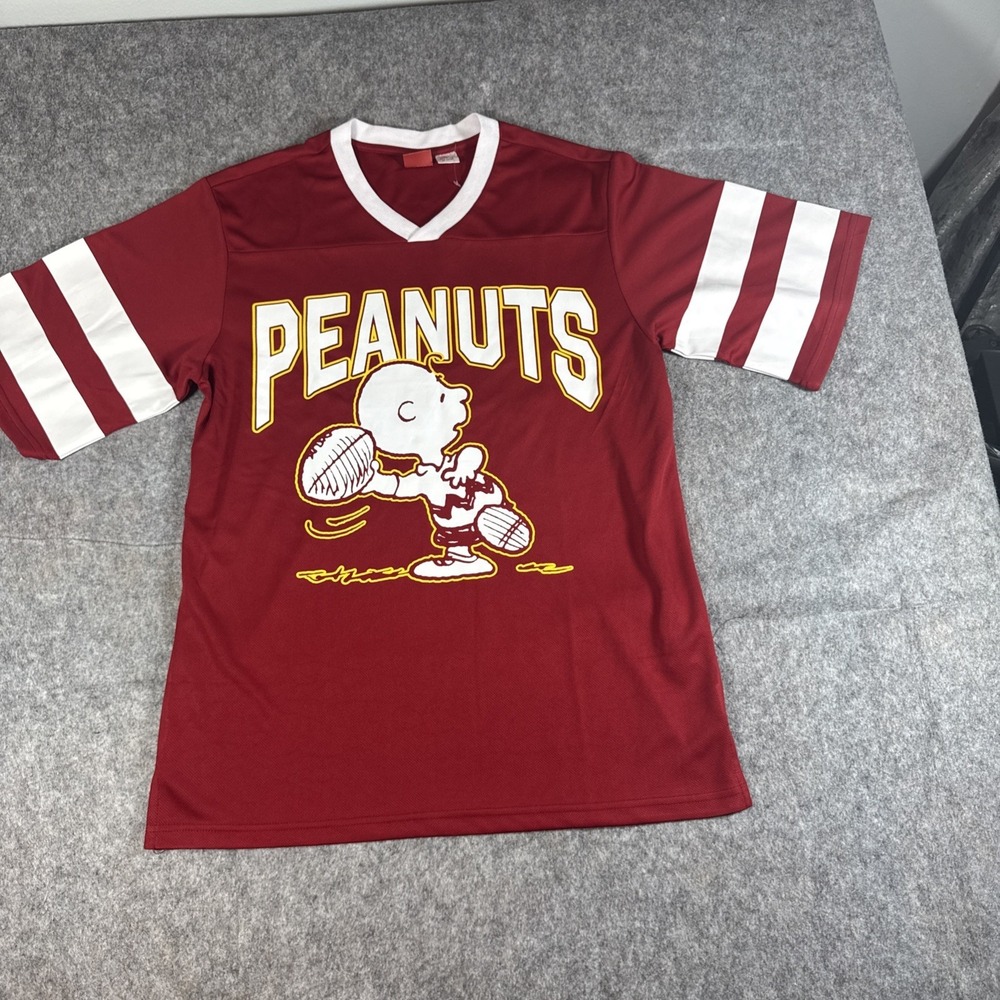 Peanuts Charlie Brown Football Jersey Men's Snoopy Size M